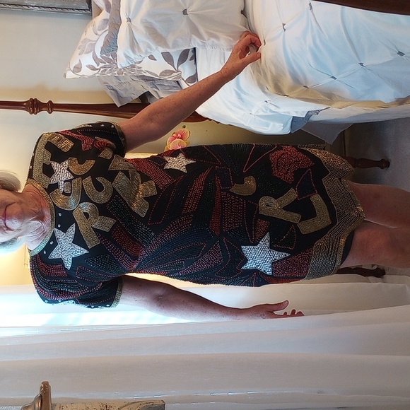 Royal Feelings Sequin Dress size XL - Picture 3 of 10